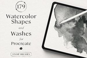 Watercolor Stamps For Procreate