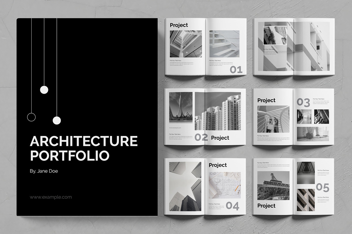 Architecture Portfolio Layout, a Brochure Template by ContestDesign (Photo 1 of 3)