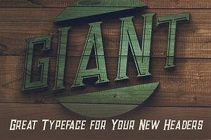 Giant - Vintage Style Font