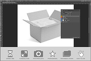 Cardboard Shipping Box PSD, a Packaging Mockup by Bruno's Shop (Thumbnail 2 of 3)