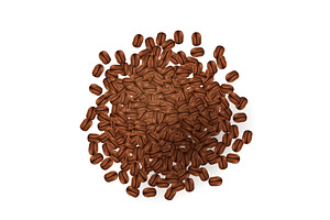 Background With Coffee Beans. Realistic Vector Illustration.