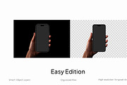 iPhone in Hand Mockup H01, a Device Mockup by Croma Studio (Thumbnail 2 of 4)