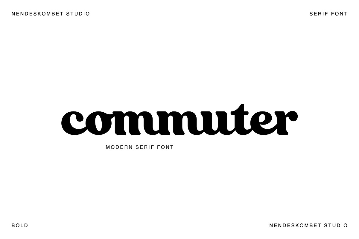 commuter - modern serif font, a Script Font by NendesKombet Studio (Photo 9 of 9)