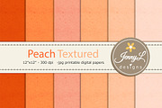 Peach Plaid Digital Papers, Pastel, a Pattern Graphic by JennyL Designs (Thumbnail 2 of 8)