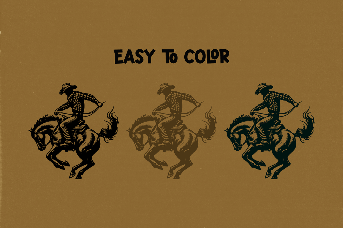 Rodeo Illustrations - Western Themed, a Person Illustration by elliazidi.designs (Photo 4 of 4)