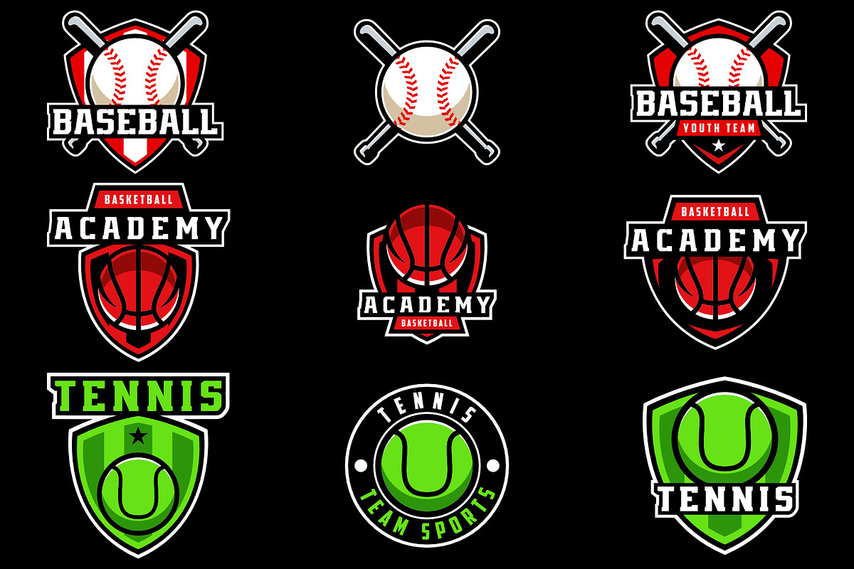 Emblem Sports Logo Design Templates, a Branding & Logo Template by kidzdsgn