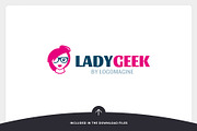 Lady Geek Logo Template, a Branding & Logo Template by LOGOMAGINE (Thumbnail 11 of 16)