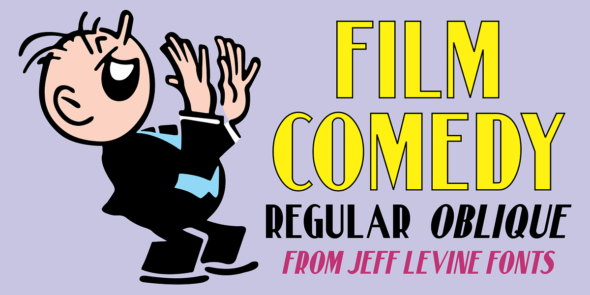 Film Comedy JNL, a Sans Serif Font by Jeff Levine Fonts (Photo 1 of 5)