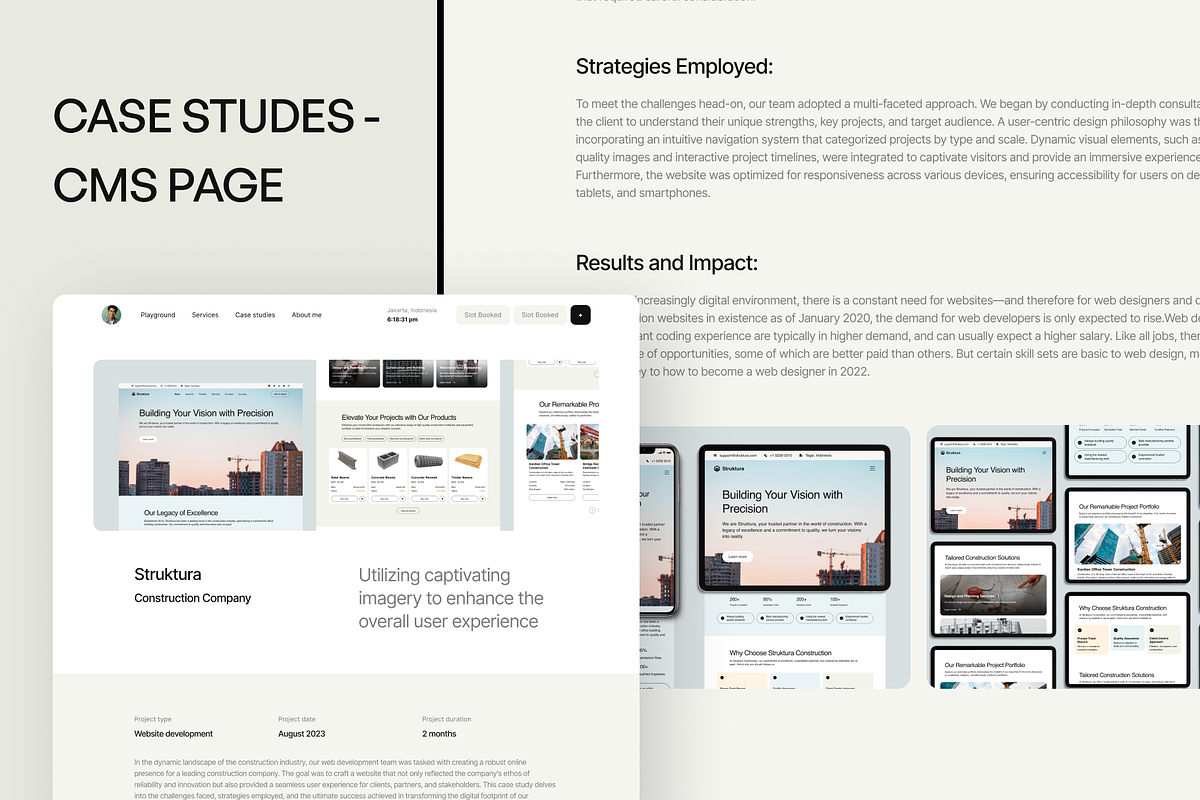 Brooks - Portfolio Website Template, a Landing Page Template by Somesquare Supply (Photo 3 of 6)