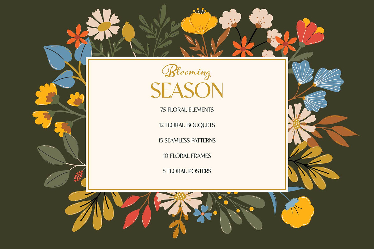 Blooming Season. Flowers & Patterns, a Decorative Illustration by EltaMaxArt (Photo 2 of 14)