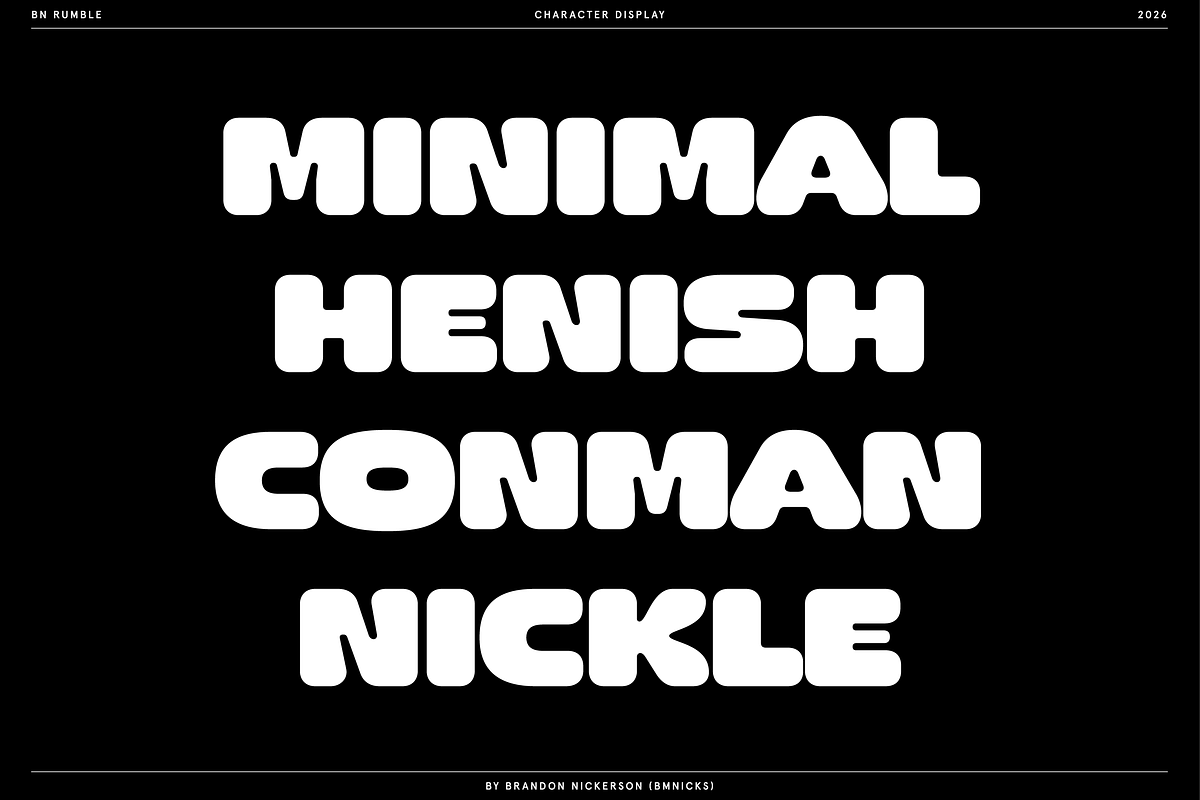 BN Rumble, a Sans Serif Font by Bnick (Photo 3 of 16)