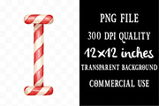 Candy Cane Christmas Alphabet, an Illustration by Designking (Thumbnail 4 of 5)