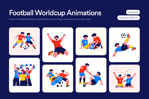 30 Animated Football World Cup, a Sport Illustration by Brickclay