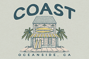Coast - A Coastal, Hand-drawn Font, a Sans Serif Font by Eric Pond Designs (Thumbnail 3 of 5)