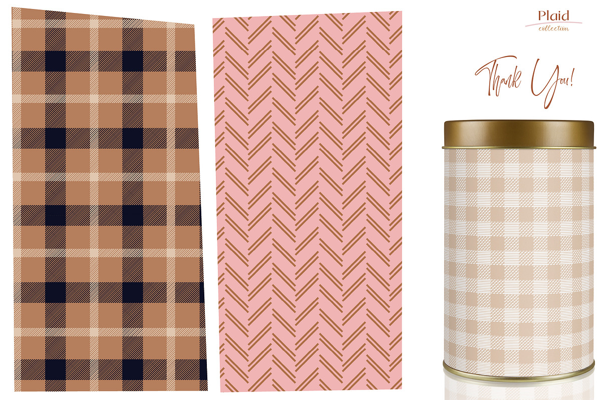 Plaid Pattern Collection, a Pattern Graphic by InaCorart (Photo 7 of 7)