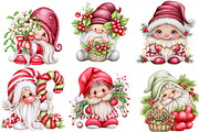 Whimsical Christmas Gnome Clipart B, a Seasonal Illustration by SVGArt (Thumbnail 4 of 5)