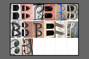 Alphabet Photography Letter B