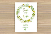 Watercolor floral elements, a Pattern Graphic by Markovka (Thumbnail 2 of 5)