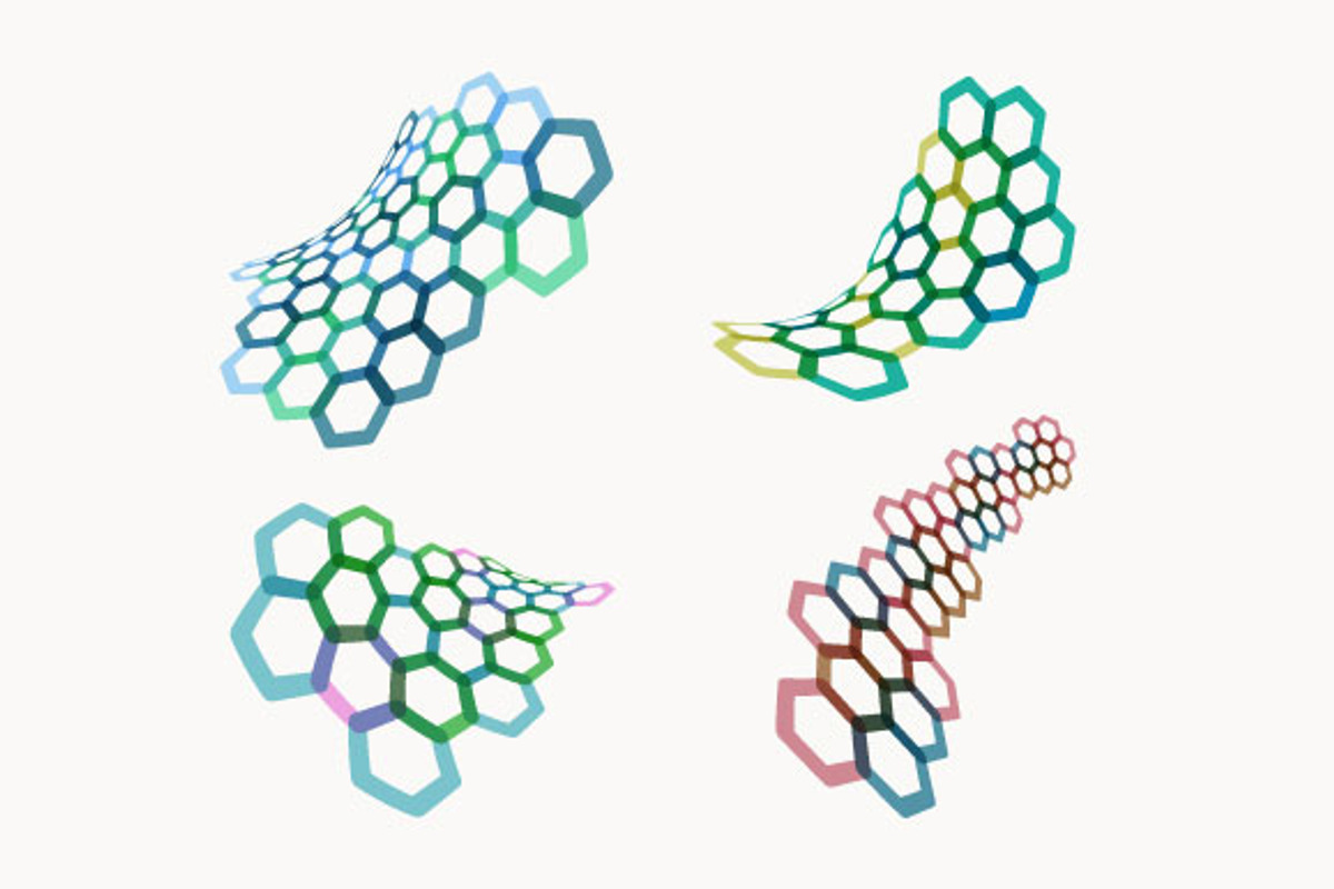 Abstract forms of hexagons, a Graphic by Ruliz (Photo 2 of 2)