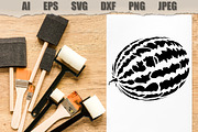 Stencils Watermelon Fruit Vector, a Food Illustration by MARYCRAFTIRIA (Thumbnail 3 of 3)