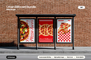 Urban Street Billboard Mockup Bundle