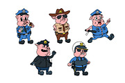 Porky Police Department, an Illustration by The Isian (Thumbnail 3 of 12)