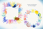 Mermaids and Under sea animals, an Animal Illustration by Watercolor Nastasia Art (Thumbnail 8 of 19)
