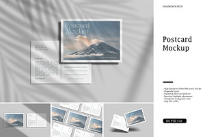 Postcard Mockup, a Product Mockup by mahremdesign