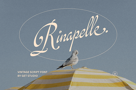 Rinapelle - Vintage Script Font, a Script Font by Get Studio