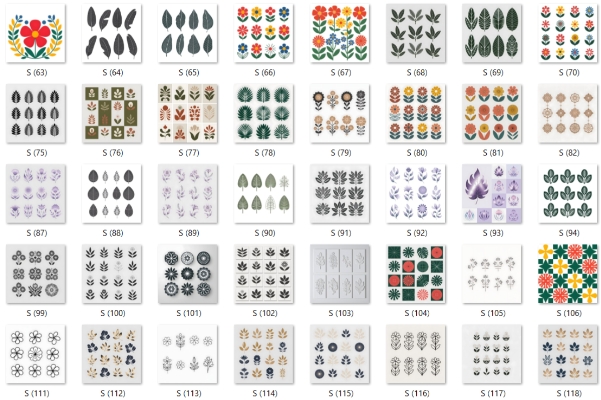 Botanic Whimsy Graphic Designs, a Background Graphic by Daffodil Dream Studio (Photo 5 of 9)