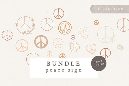 peace sign / boho bundle