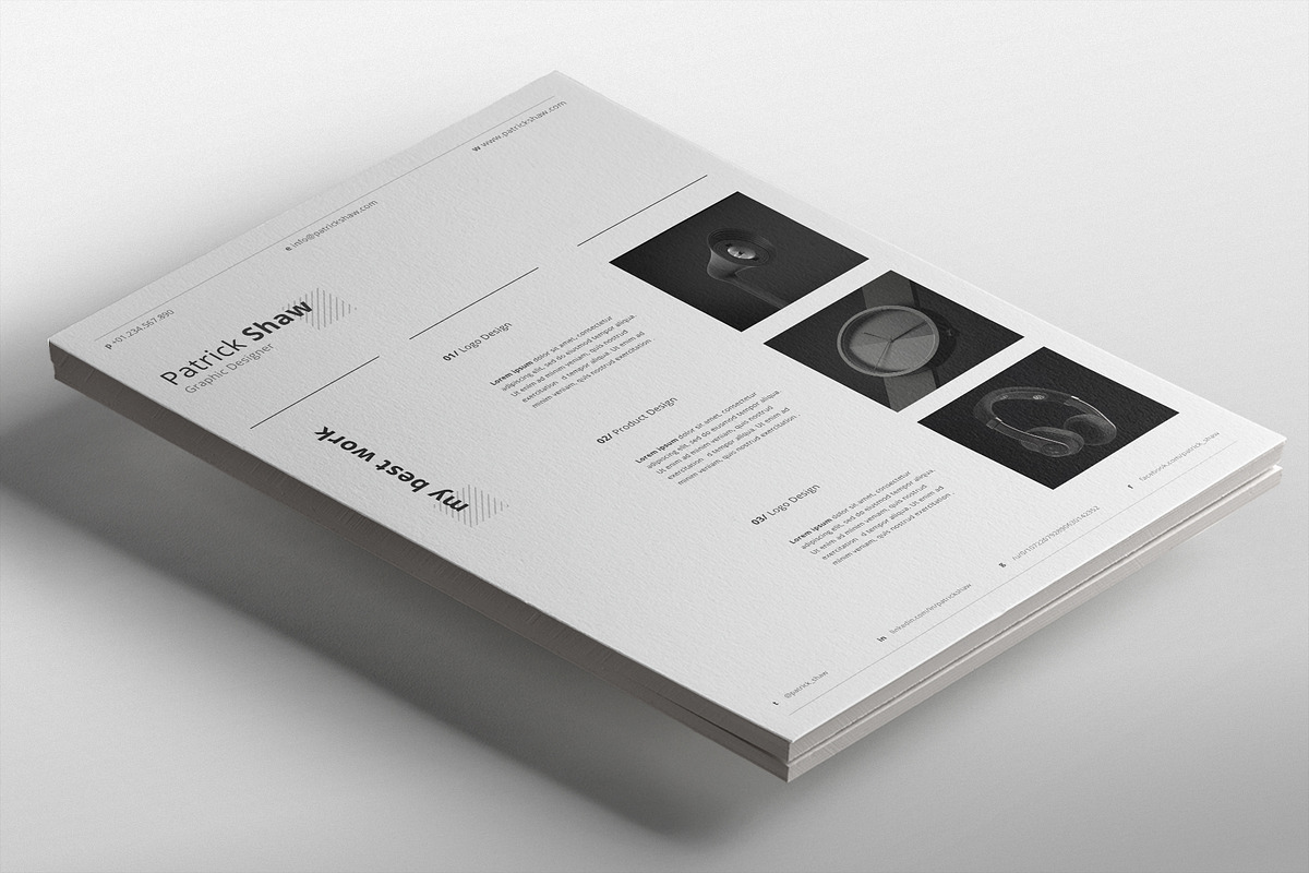 Patrick Resume Template, a Resume Template by Nina Shaw (Photo 7 of 12)