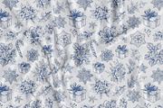 Christmas Toile Seamless Patterns, a Pattern Graphic by Olya Creative (Thumbnail 21 of 21)