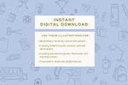 Back to School Hand-Drawn Elements, an Illustration by Claire Emery Designs (Thumbnail 3 of 5)