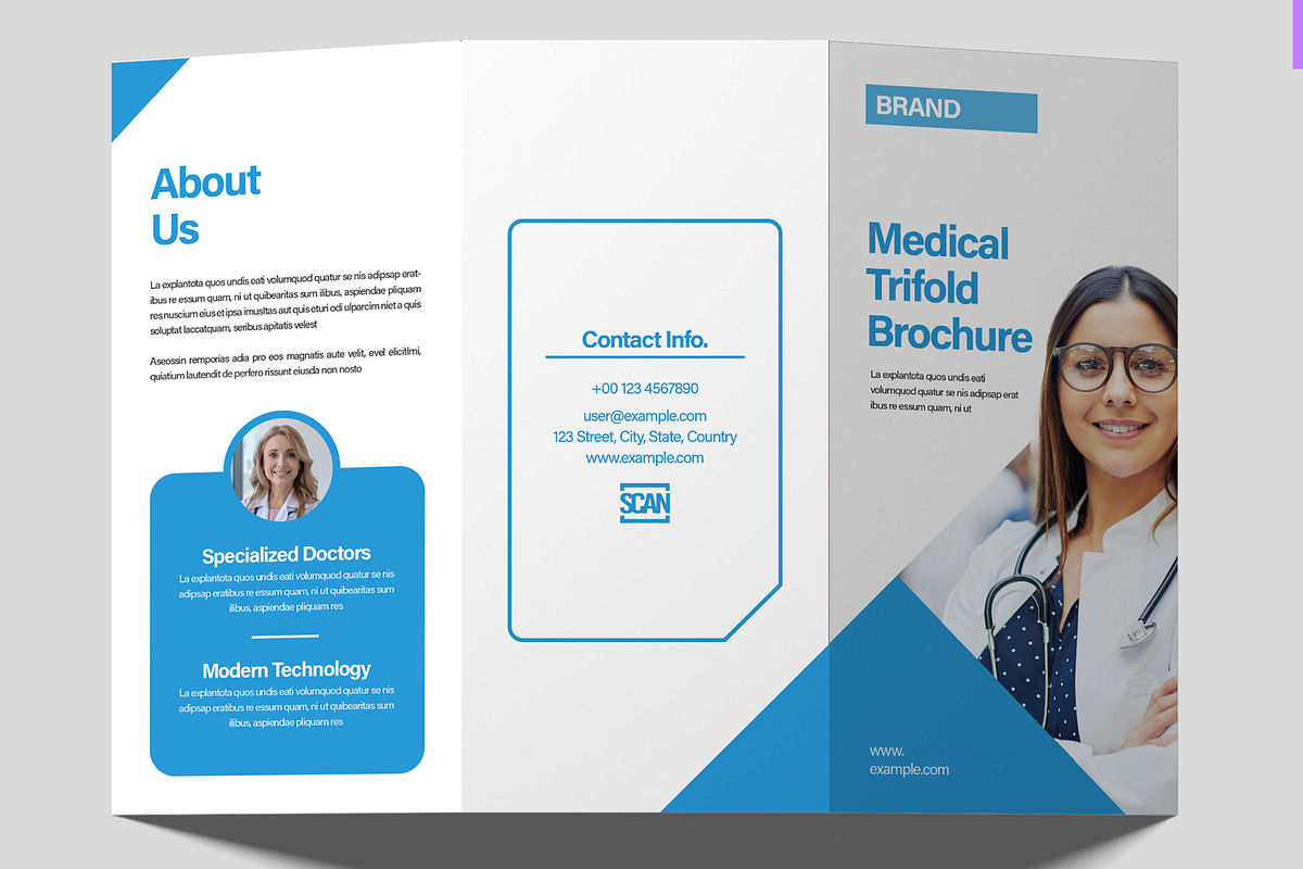 Healthcare Services Trifold Brochure, a Brochure Template by ContestDesign (Photo 2 of 3)