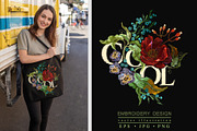 Cool slogan and flowers, an Illustration by Matrioshka (Thumbnail 1 of 5)