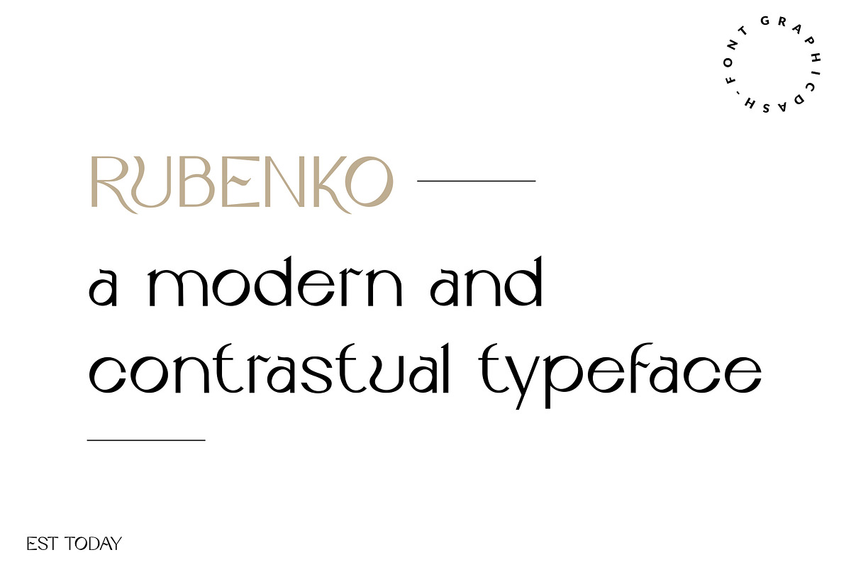Rubenko - Elegant Font, a Font by GraphicDash (Photo 4 of 9)