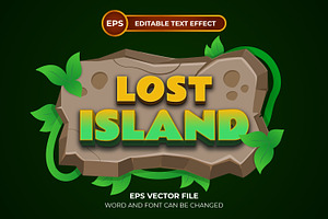 Lost Island Text Effect