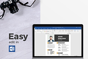 Modern Resume & CV Template, a Resume Template by Hito Graphic (Thumbnail 6 of 8)