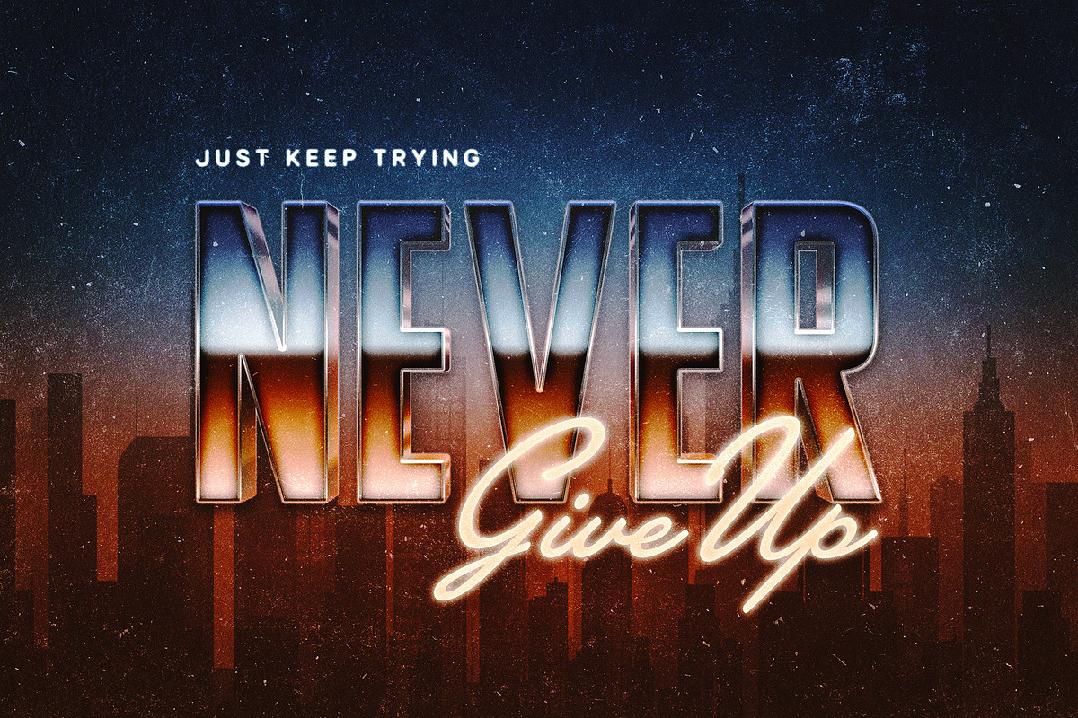 80s Text Effects Collection, a Layer Style Add-On by pixelbuddha.net (Photo 13 of 15)