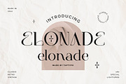 Elonade - Classic Serif Display Font, a Serif Font by Vesvocrea (Thumbnail 1 of 11)