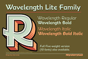 Wavelength Font Family Lite, a Sans Serif Font by Mysterylab Designs (Thumbnail 2 of 5)