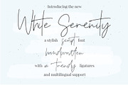 White Serenity Signature Font, a Script Font by Renata Chizhikova (Thumbnail 3 of 14)