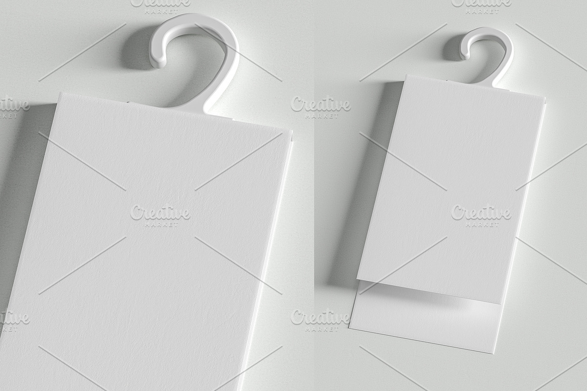 Set of Folding Hanging Tag mockups, a Packaging Mockup by Black Cat Studio (Photo 2 of 13)
