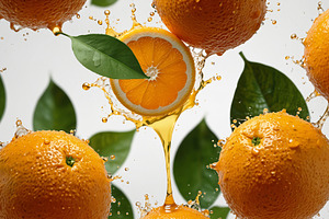 Dynamic Splash of Fruit Juice with F, a Food & Drink Photo by Stock Shape