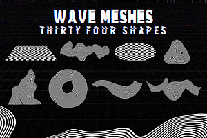 NeonWave Retro Future Grids & Shapes