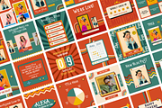 270 Retro Instagram Templates, a Templates & Theme by judayartworks (Thumbnail 2 of 7)