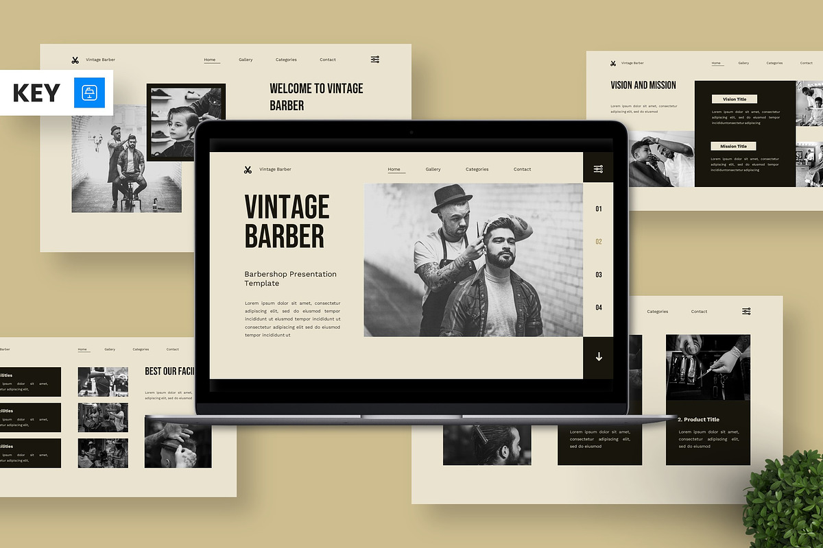 Vintage Barber - Barbershop Key