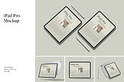 iPad Pro Mockup, an iPad Mockup by Graphicbars (Thumbnail 1 of 25)