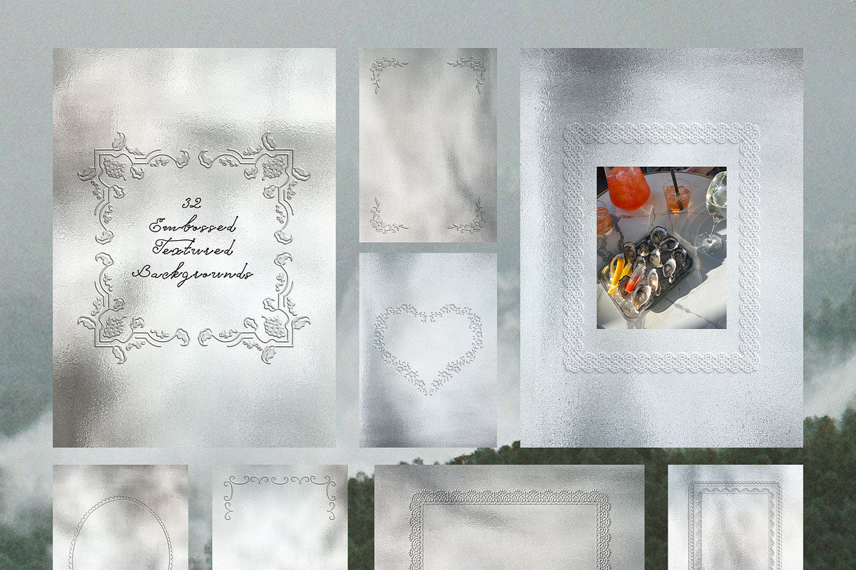 Silver Embossed Romance Collection, an Object Graphic by AnMark (Photo 7 of 15)